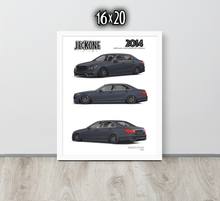 FRAMED POSTER: JECKONE Vintage | Design Study 003 | 2014 German Motorsport Sedan -STUDY 003