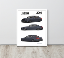 FRAMED POSTER: 2014 German Motorsports Sedan -Series 003 | JECKONE Vintage | Design Study Archive