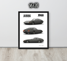 FRAMED POSTER: JECKONE Vintage | Design Study 004 | 1968 Italian V12 Fastback -STUDY 004