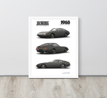 FRAMED POSTER: 1968 Italian V12 Fastback -Series 004 JECKONE Vintage | Design Study Archive