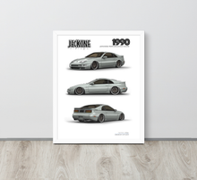 FRAMED POSTER: 1990 Japanese Performance Coupe -Series 006 | JECKONE Vintage | Design Study Archive