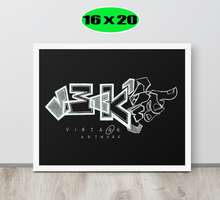 GRAFFITI FRAMED POSTER: BLACKout