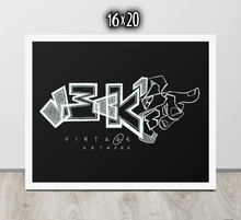FRAMED POSTER: BLACKout | GRAFFITI COLLECTION