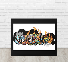 FRAMED POSTER: FIRED | GRAFFITI COLLECTION
