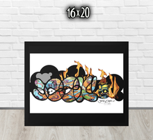 FRAMED POSTER: FIRED | GRAFFITI COLLECTION