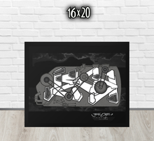 FRAMED POSTER: THINK TANK | GRAFFITI COLLECTION