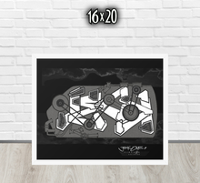 FRAMED POSTER: THINK TANK | GRAFFITI COLLECTION