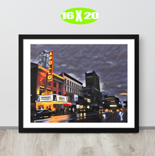 FRAMED POSTER: The Apollo Theatre: Harlem Streets -The Art Collection
