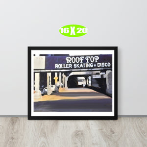 FRAMED POSTER: ROOF TOP : Harlem Streets -The Art Collection