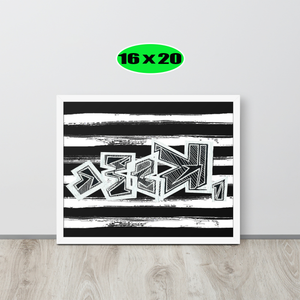 GRAFFITI FRAMED POSTER: harDpressed (2 Corinthians 4:8-9)