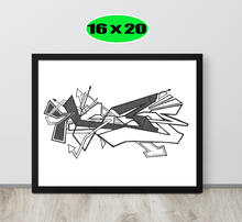 GRAFFITI FRAMED POSTER: hateMeNow