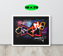 GRAFFITI FRAMED POSTER: knockOut