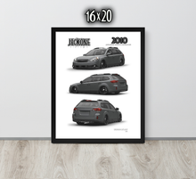 FRAMED POSTER: JECKONE Vintage | Design Study 011 | 2010 Japanese Sports Crossover -STUDY 011