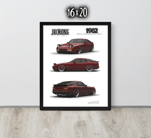 FRAMED POSTER: 1982 German Motorsports Hatchback -Series 012 | JECKONE Vintage | Design Study Archive