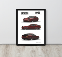 FRAMED POSTER: 1982 German Motorsports Hatchback -Series 012 | JECKONE Vintage | Design Study Archive