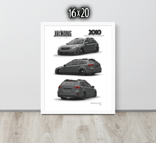 FRAMED POSTER: JECKONE Vintage | Design Study 011 | 2010 Japanese Sports Crossover -STUDY 011