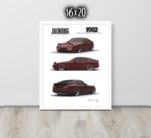 FRAMED POSTER: JECKONE Vintage | Design Study 012 | 1982 German Performance Coupe -STUDY 012