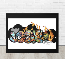 FRAMED POSTER: FIRED | GRAFFITI COLLECTION