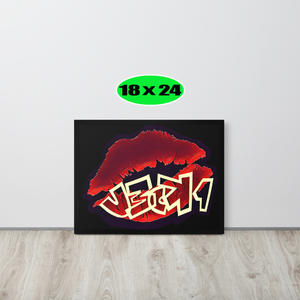 GRAFFITI FRAMED POSTER: juicyBLACK