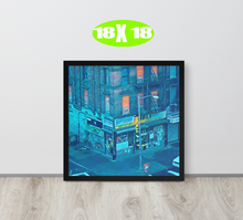 FRAMED POSTER: 132nd street & Madison Avenue -circa 1993: Harlem Streets -The Art Collection