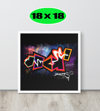 GRAFFITI FRAMED POSTER: knockOut