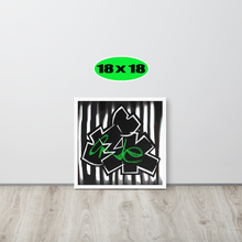 GRAFFITI FRAMED POSTER: perceptioN (Corinthians 4:18)