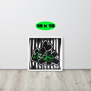 GRAFFITI FRAMED POSTER: perceptioN (Corinthians 4:18)