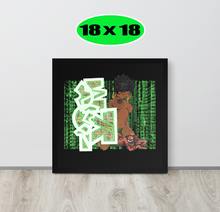 GRAFFITI FRAMED POSTER: stackedMatrix