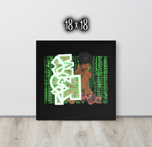 FRAMED POSTER: stackedMatrix | GRAFFITI COLLECTION