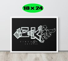 GRAFFITI FRAMED POSTER: BLACKout