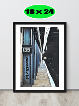 FRAMED POSTER: 3 TrainComing: Harlem Streets -The Art Collection