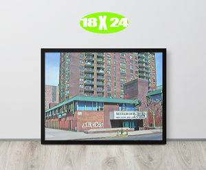 FRAMED POSTER: MINISINK: Harlem Streets -The Art Collection