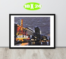 FRAMED POSTER: The Apollo Theatre: Harlem Streets -The Art Collection