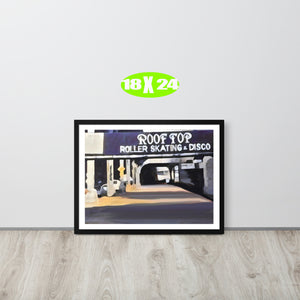 FRAMED POSTER: ROOF TOP : Harlem Streets -The Art Collection