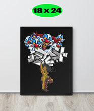 GRAFFITI FRAMED POSTER: absondFromTriflingLunatics