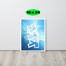 GRAFFITI FRAMED POSTER: happine$s