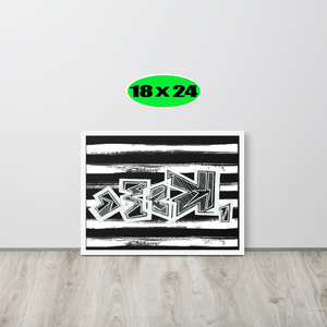 GRAFFITI FRAMED POSTER: harDpressed (2 Corinthians 4:8-9)