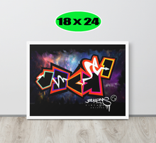 GRAFFITI FRAMED POSTER: knockOut