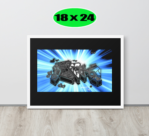 GRAFFITI FRAMED POSTER: theColorOfLOVE