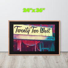 FRAMED POSTER: TWENTY TWO WEST: Harlem Streets -The Art Collection