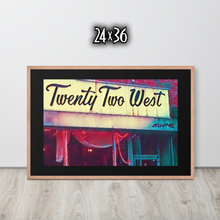 FRAMED POSTER: Twenty Two West | HARLEM COLLECTION
