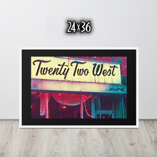 FRAMED POSTER: Twenty Two West | HARLEM COLLECTION