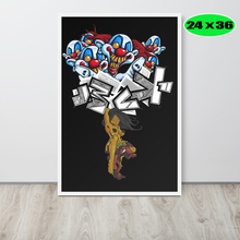 GRAFFITI FRAMED POSTER: absondFromTriflingLunatics