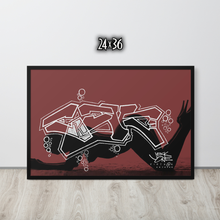 GRAFFITI FRAMED POSTER: abys$alpa$sion
