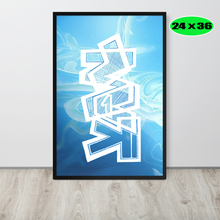 GRAFFITI FRAMED POSTER: happine$s