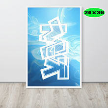 GRAFFITI FRAMED POSTER: happine$s