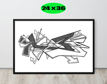 GRAFFITI FRAMED POSTER: hateMeNow