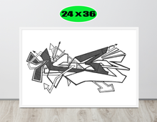 GRAFFITI FRAMED POSTER: hateMeNow