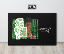 FRAMED POSTER: stackedMatrix | GRAFFITI COLLECTION