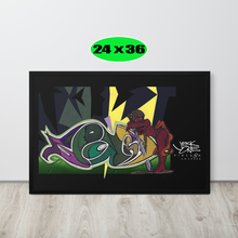 GRAFFITI FRAMED POSTER: Kaught